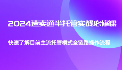 2024速卖通半托管从0到1实战必修课,帮助你快速了解目前主流托管模式全链路操作流程-颜夕资源网-第17张图片 2024速卖通半托管从0到1实战必修课,帮助你快速了解目前主流托管模式全链路操作流程-颜夕资源网-第17张图片