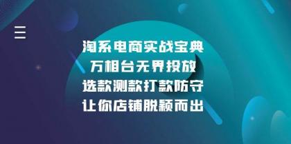 淘系电商实战宝典:万相台无界投放,选款测款打款防守,让你店铺脱颖而出-颜夕资源网-第17张图片 淘系电商实战宝典:万相台无界投放,选款测款打款防守,让你店铺脱颖而出-颜夕资源网-第17张图片