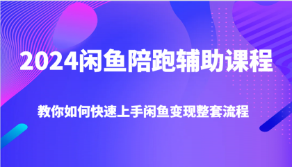 2024闲鱼陪跑辅助课程,教你如何快速上手闲鱼变现整套流程-颜夕资源网-第17张图片 2024闲鱼陪跑辅助课程,教你如何快速上手闲鱼变现整套流程-颜夕资源网-第17张图片
