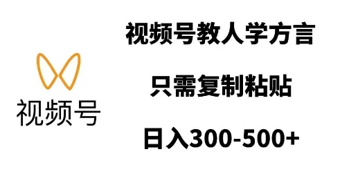 视频号教人学方言,只需复制粘贴,日入多张-颜夕资源网-第17张图片 视频号教人学方言,只需复制粘贴,日入多张-颜夕资源网-第17张图片