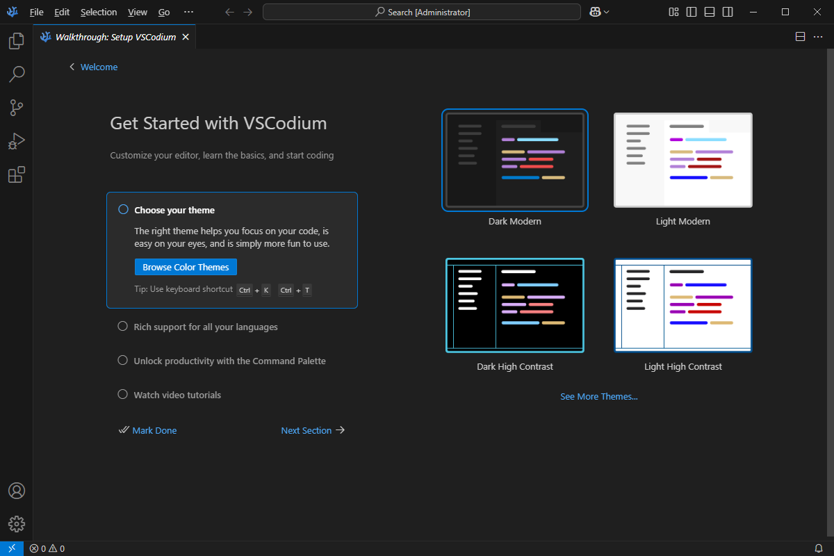 VSCodium 开源代码编辑器 v1.97.0.25037 中文绿色版-颜夕资源网-第17张图片 VSCodium 开源代码编辑器 v1.97.0.25037 中文绿色版-颜夕资源网-第17张图片