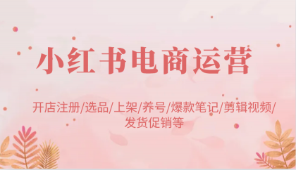 小红书电商经营:开实体店申请注册/选款/发布/起号/爆品手记/视频编辑/安排发货促销等-颜夕资源网-第17张图片 小红书电商经营:开实体店申请注册/选款/发布/起号/爆品手记/视频编辑/安排发货促销等-颜夕资源网-第17张图片