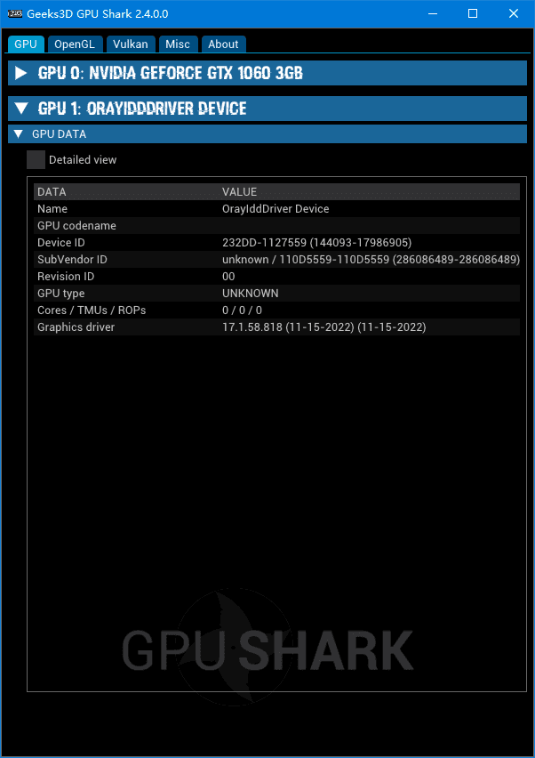 GPU Shark 显卡GPU监视工具 v2.7.0.0 绿色版-颜夕资源网-第17张图片 GPU Shark 显卡GPU监视工具 v2.7.0.0 绿色版-颜夕资源网-第17张图片