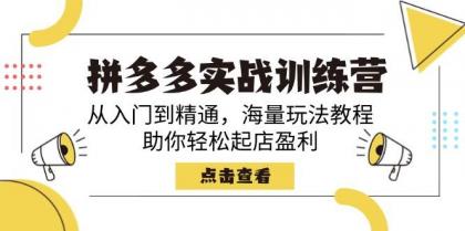 拼多多实战训练营,从入门到精通,海量玩法教程,助你轻松起店盈利-颜夕资源网-第17张图片 拼多多实战训练营,从入门到精通,海量玩法教程,助你轻松起店盈利-颜夕资源网-第17张图片