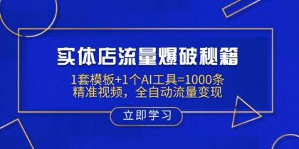 实体店流量爆破秘籍:1套模板+1个AI工具=1000条精准视频,全自动流量变现-颜夕资源网-第17张图片 实体店流量爆破秘籍:1套模板+1个AI工具=1000条精准视频,全自动流量变现-颜夕资源网-第17张图片