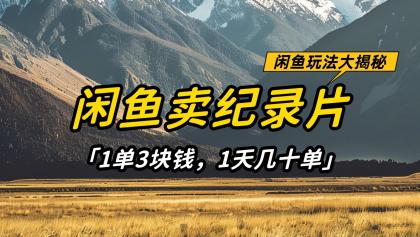 闲鱼卖纪录片,简单又赚钱的小项目,1单3块钱 1天几十单-颜夕资源网-第17张图片 闲鱼卖纪录片,简单又赚钱的小项目,1单3块钱 1天几十单-颜夕资源网-第17张图片