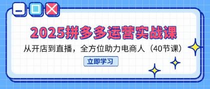 2025拼多多运营实战课,从开店到直播,全方位助力电商人(40节课)-颜夕资源网-第17张图片 2025拼多多运营实战课,从开店到直播,全方位助力电商人(40节课)-颜夕资源网-第17张图片