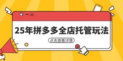 25年拼多多全店托管玩法,矩阵动销裂变玩法如何低风险盈利 新手运营秘籍-颜夕资源网-第17张图片 25年拼多多全店托管玩法,矩阵动销裂变玩法如何低风险盈利 新手运营秘籍-颜夕资源网-第17张图片