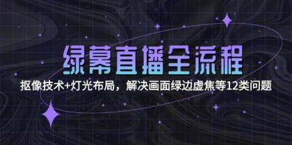 绿幕直播全流程:抠像技术+灯光布局,解决画面绿边虚焦等12类问题-颜夕资源网-第17张图片 绿幕直播全流程:抠像技术+灯光布局,解决画面绿边虚焦等12类问题-颜夕资源网-第17张图片