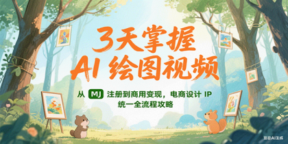 3天掌握AI绘图视频,从MJ 注册到商用变现,电商设计IP统一全流程攻略-颜夕资源网-第17张图片 3天掌握AI绘图视频,从MJ 注册到商用变现,电商设计IP统一全流程攻略-颜夕资源网-第17张图片