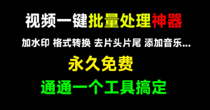 视频格式一键批量处理工具-颜夕资源网-第17张图片 视频格式一键批量处理工具-颜夕资源网-第17张图片