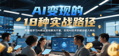 AI变现的18种实战路径,零基础学习AI商业落地解决方案,实现AI技术的被动收入转化-颜夕资源网-第17张图片 AI变现的18种实战路径,零基础学习AI商业落地解决方案,实现AI技术的被动收入转化-颜夕资源网-第17张图片