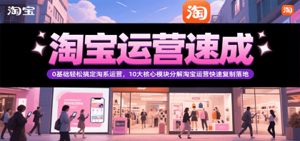 淘宝运营速成,0基础轻松搞定网店运营,10大核心模块分解快速复制落地(更新)-颜夕资源网-第17张图片 淘宝运营速成,0基础轻松搞定网店运营,10大核心模块分解快速复制落地(更新)-颜夕资源网-第17张图片