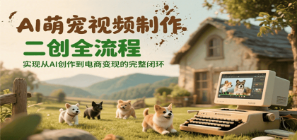 AI萌宠视频制作二创全流程,实现从AI创作到电商变现的完整闭环-颜夕资源网-第17张图片 AI萌宠视频制作二创全流程,实现从AI创作到电商变现的完整闭环-颜夕资源网-第17张图片
