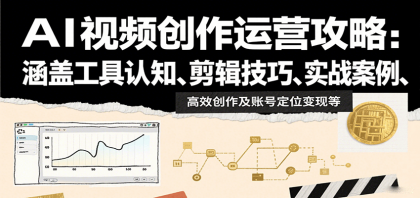 AI视频创作运营攻略:涵盖工具认知、剪辑技巧、实战案例、高效创作及账号定位变现等-颜夕资源网-第17张图片 AI视频创作运营攻略:涵盖工具认知、剪辑技巧、实战案例、高效创作及账号定位变现等-颜夕资源网-第17张图片