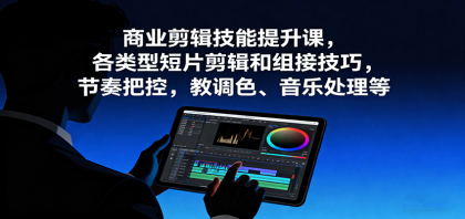 商业剪辑技能提升课,各类型短片剪辑和组接技巧,节奏把控,教调色、音乐处理等-颜夕资源网-第17张图片 商业剪辑技能提升课,各类型短片剪辑和组接技巧,节奏把控,教调色、音乐处理等-颜夕资源网-第17张图片