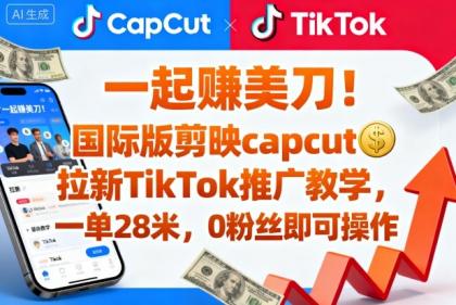 一起賺美刀!国际版剪映capcut拉新TikTok推广教学,一单28米,0粉丝即可操作(附推广入口和教学)-颜夕资源网-第17张图片 一起賺美刀!国际版剪映capcut拉新TikTok推广教学,一单28米,0粉丝即可操作(附推广入口和教学)-颜夕资源网-第17张图片