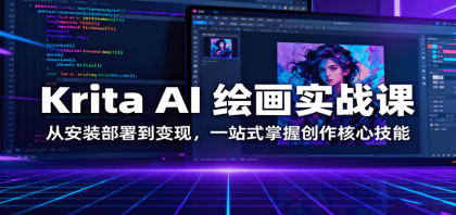 Krita AI 绘画实战课：从安装部署到变现，一站式掌握创作核心技能-颜夕资源网-第17张图片