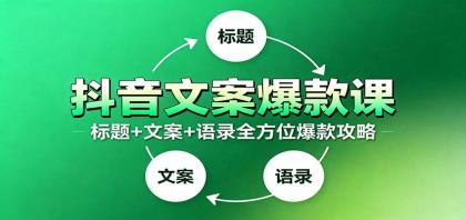抖音文案爆款课：9大标题绝招，各类型必火文案，100条万能文案情感语录-颜夕资源网-第17张图片