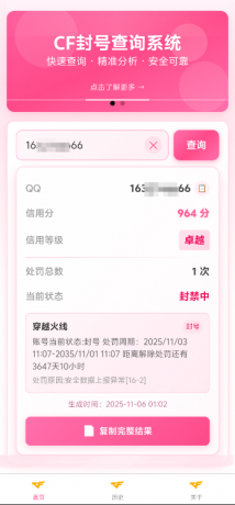 CF封号查询助手V1.0-颜夕资源网-第17张图片 CF封号查询助手V1.0-颜夕资源网-第17张图片