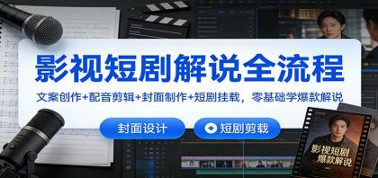 影视短剧解说全流程:文案创作+配音剪辑+封面制作+短剧挂载,零基础学爆款解说-颜夕资源网-第17张图片 影视短剧解说全流程:文案创作+配音剪辑+封面制作+短剧挂载,零基础学爆款解说-颜夕资源网-第17张图片