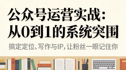 公众号运营实战:从0到1的系统突围-颜夕资源网-第17张图片 公众号运营实战:从0到1的系统突围-颜夕资源网-第17张图片