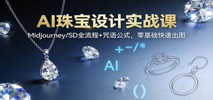 AI珠宝设计实战课:Midjourney/SD全流程+咒语公式,零基础快速出图-颜夕资源网-第17张图片 AI珠宝设计实战课:Midjourney/SD全流程+咒语公式,零基础快速出图-颜夕资源网-第17张图片