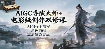 AIGC导演大师+电影级创作双修课:AI创作全流程、角色剪辑、高清渲染实战-颜夕资源网-第17张图片 AIGC导演大师+电影级创作双修课:AI创作全流程、角色剪辑、高清渲染实战-颜夕资源网-第17张图片