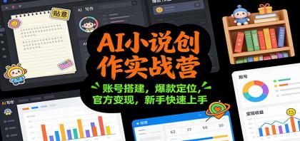 AI小说创作实战营:账号搭建,爆款定位,官方变现,新手快速上手-颜夕资源网-第17张图片 AI小说创作实战营:账号搭建,爆款定位,官方变现,新手快速上手-颜夕资源网-第17张图片