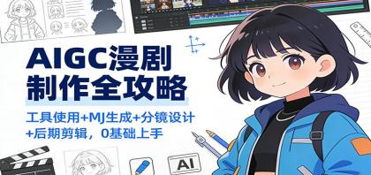 AIGC漫剧制作全攻略:工具使用+MJ生成+分镜设计+后期剪辑,0基础上手-颜夕资源网-第17张图片 AIGC漫剧制作全攻略:工具使用+MJ生成+分镜设计+后期剪辑,0基础上手-颜夕资源网-第17张图片