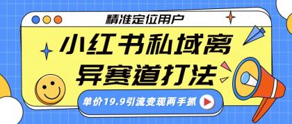 小红书私域离异赛道打法，精准定位，单价19.9引流变现两手抓-颜夕资源网-第17张图片