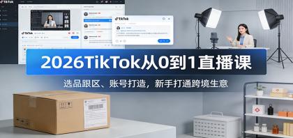 2026TikTok从0到1直播课:选品跟区、账号打造,新手打通跨境生意-颜夕资源网-第17张图片 2026TikTok从0到1直播课:选品跟区、账号打造,新手打通跨境生意-颜夕资源网-第17张图片