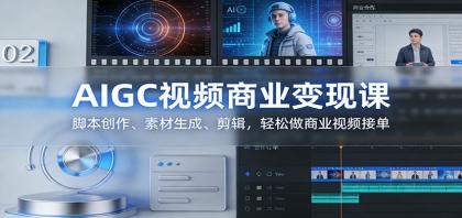 AIGC视频商业变现课:脚本创作、素材生成、剪辑,轻松做商业视频接单-颜夕资源网-第17张图片 AIGC视频商业变现课:脚本创作、素材生成、剪辑,轻松做商业视频接单-颜夕资源网-第17张图片