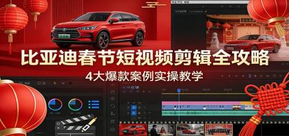 比亚迪春节短视频剪辑全攻略,4大爆款案例实操教学-颜夕资源网-第17张图片 比亚迪春节短视频剪辑全攻略,4大爆款案例实操教学-颜夕资源网-第17张图片