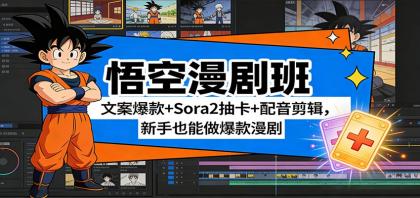 悟空漫剧班:文案爆款+Sora2抽卡+配音剪辑,新手也能做爆款漫剧-颜夕资源网-第17张图片 悟空漫剧班:文案爆款+Sora2抽卡+配音剪辑,新手也能做爆款漫剧-颜夕资源网-第17张图片