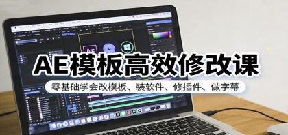 AE模板高效修改课：零基础学会改模板、装软件、修插件、做字幕-颜夕资源网-第17张图片