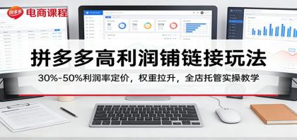 拼多多高利润铺链接玩法:30%–50%利润率定价,权重拉升,全店托管实操教学-颜夕资源网-第17张图片 拼多多高利润铺链接玩法:30%–50%利润率定价,权重拉升,全店托管实操教学-颜夕资源网-第17张图片