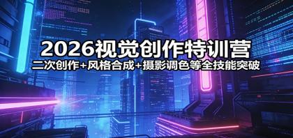 2026视觉创作特训营:二次创作+风格合成+摄影调色等全技能突破-颜夕资源网-第17张图片 2026视觉创作特训营:二次创作+风格合成+摄影调色等全技能突破-颜夕资源网-第17张图片