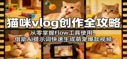 猫咪vlog创作全攻略:从零掌握Flow工具使用,借助AI提示词快速生成萌宠爆款视频-颜夕资源网-第17张图片 猫咪vlog创作全攻略:从零掌握Flow工具使用,借助AI提示词快速生成萌宠爆款视频-颜夕资源网-第17张图片