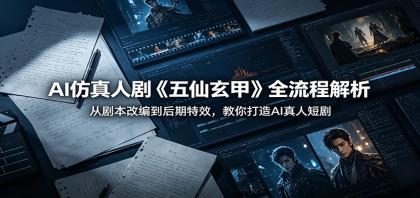 AI仿真人剧《五仙玄甲》全流程解析:从剧本改编到后期特效,教你打造AI真人短剧-颜夕资源网-第17张图片 AI仿真人剧《五仙玄甲》全流程解析:从剧本改编到后期特效,教你打造AI真人短剧-颜夕资源网-第17张图片