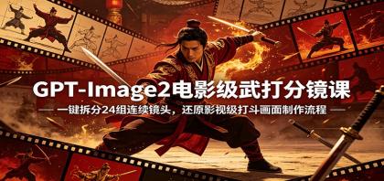 GPT-Image2电影级武打分镜课:一键拆分24组连续镜头,还原影视级打斗画面制作流程-颜夕资源网-第17张图片 GPT-Image2电影级武打分镜课:一键拆分24组连续镜头,还原影视级打斗画面制作流程-颜夕资源网-第17张图片