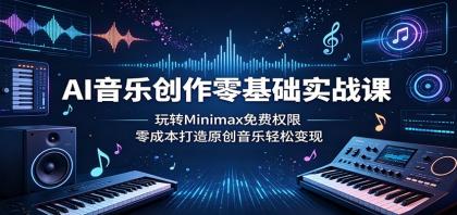 AI音乐创作零基础实战课:玩转Minimax免费权限,零成本打造原创音乐轻松变现-颜夕资源网-第17张图片 AI音乐创作零基础实战课:玩转Minimax免费权限,零成本打造原创音乐轻松变现-颜夕资源网-第17张图片