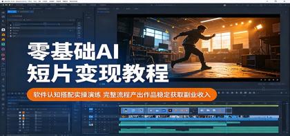 零基础AI短片变现教程:软件认知搭配实操演练,完整流程产出作品稳定获取副业收入-颜夕资源网-第17张图片 零基础AI短片变现教程:软件认知搭配实操演练,完整流程产出作品稳定获取副业收入-颜夕资源网-第17张图片