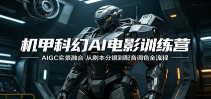 机甲科幻AI电影训练营:AIGC实景融合,从剧本分镜到配音调色全流程-颜夕资源网-第17张图片 机甲科幻AI电影训练营:AIGC实景融合,从剧本分镜到配音调色全流程-颜夕资源网-第17张图片