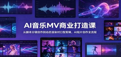 AI音乐MV商业打造课:从脚本分镜创作到动态渲染对口型剪辑,AI短片创作全流程-颜夕资源网-第17张图片 AI音乐MV商业打造课:从脚本分镜创作到动态渲染对口型剪辑,AI短片创作全流程-颜夕资源网-第17张图片