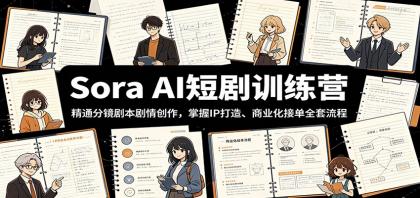 Sora AI短剧训练营:精通分镜剧本剧情创作,掌握IP打造、商业化接单全套流程-颜夕资源网-第17张图片 Sora AI短剧训练营:精通分镜剧本剧情创作,掌握IP打造、商业化接单全套流程-颜夕资源网-第17张图片