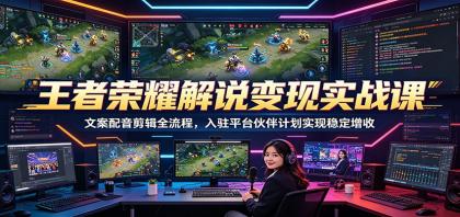 王者荣耀解说变现实战课:文案配音剪辑全流程,入驻平台伙伴计划实现稳定增收-颜夕资源网-第17张图片 王者荣耀解说变现实战课:文案配音剪辑全流程,入驻平台伙伴计划实现稳定增收-颜夕资源网-第17张图片