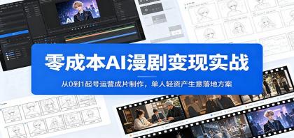 零成本AI漫剧变现实战:从0到1起号运营成片制作,单人轻资产生意落地方案-颜夕资源网-第17张图片 零成本AI漫剧变现实战:从0到1起号运营成片制作,单人轻资产生意落地方案-颜夕资源网-第17张图片