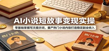 AI小说短故事变现实操:零基础掌握写文提示词,量产热门小说内容打造稳定副业收入-颜夕资源网-第17张图片 AI小说短故事变现实操:零基础掌握写文提示词,量产热门小说内容打造稳定副业收入-颜夕资源网-第17张图片