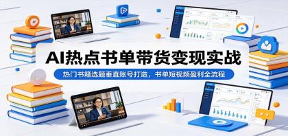 AI热点书单带货变现实战:热门书籍选题垂直账号打造,书单短视频盈利全流程-颜夕资源网-第17张图片 AI热点书单带货变现实战:热门书籍选题垂直账号打造,书单短视频盈利全流程-颜夕资源网-第17张图片